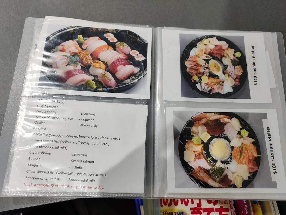 Menu, Sashimi Shinsengumi