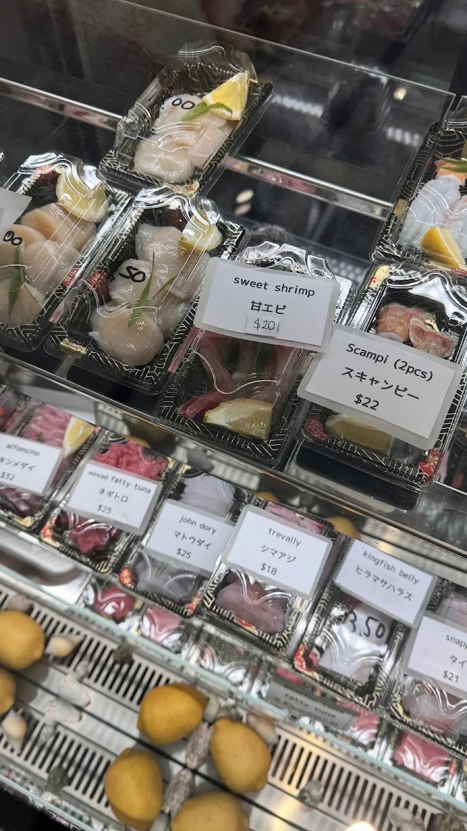 Menu, Sashimi Shinsengumi