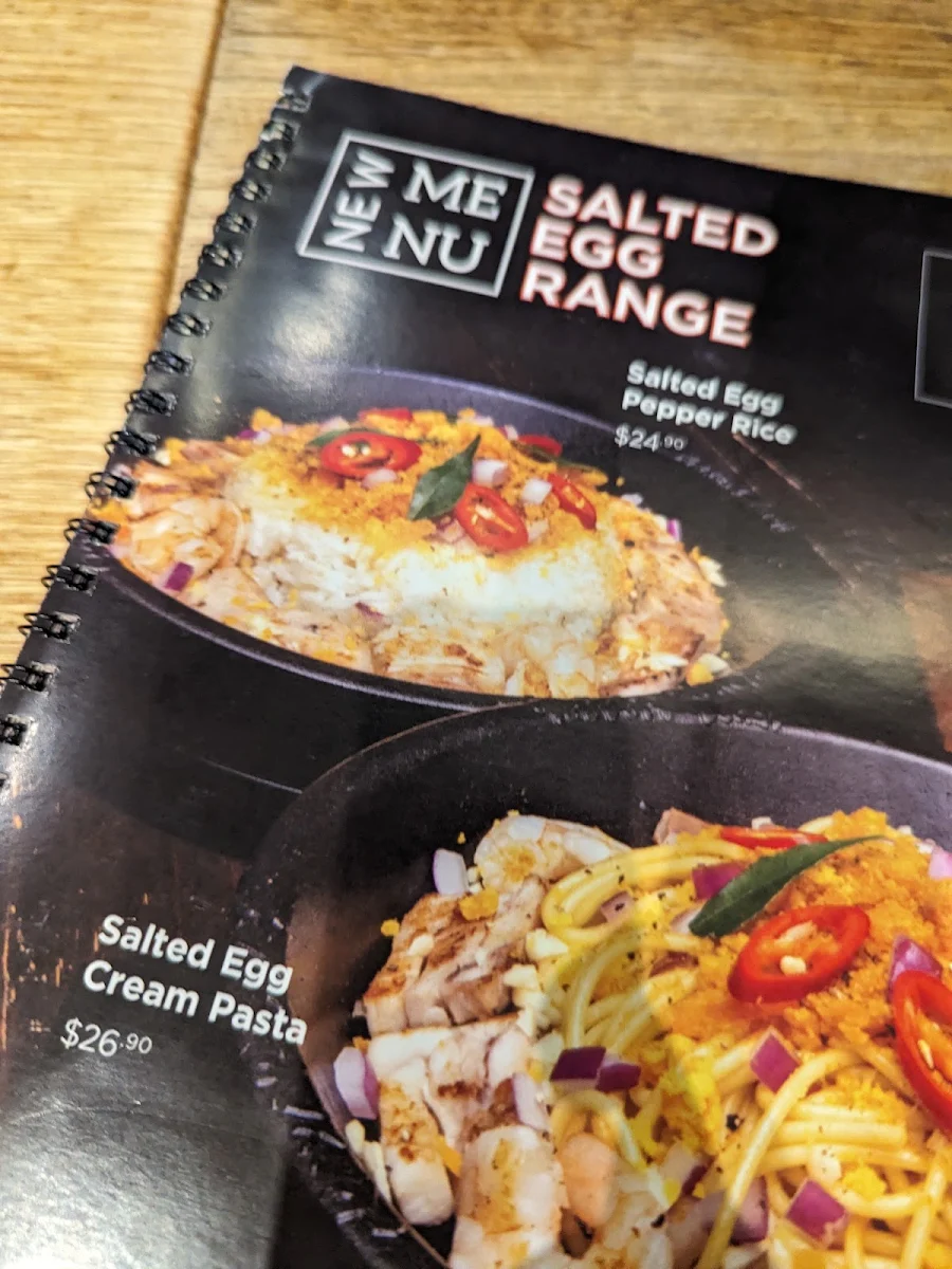 Menu, Pepper Lunch Highpoint