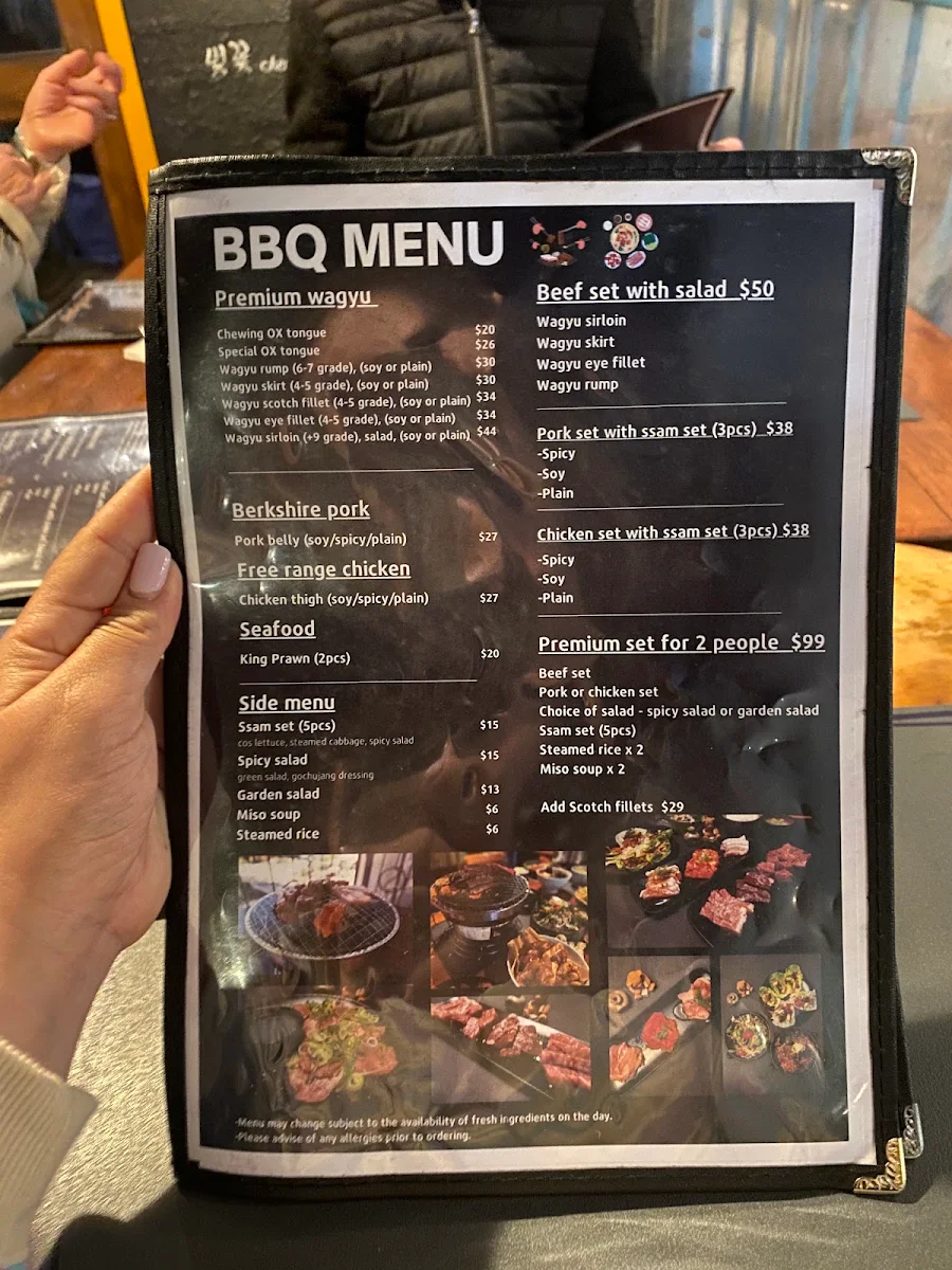 Menu, Teddis Big Spoon
