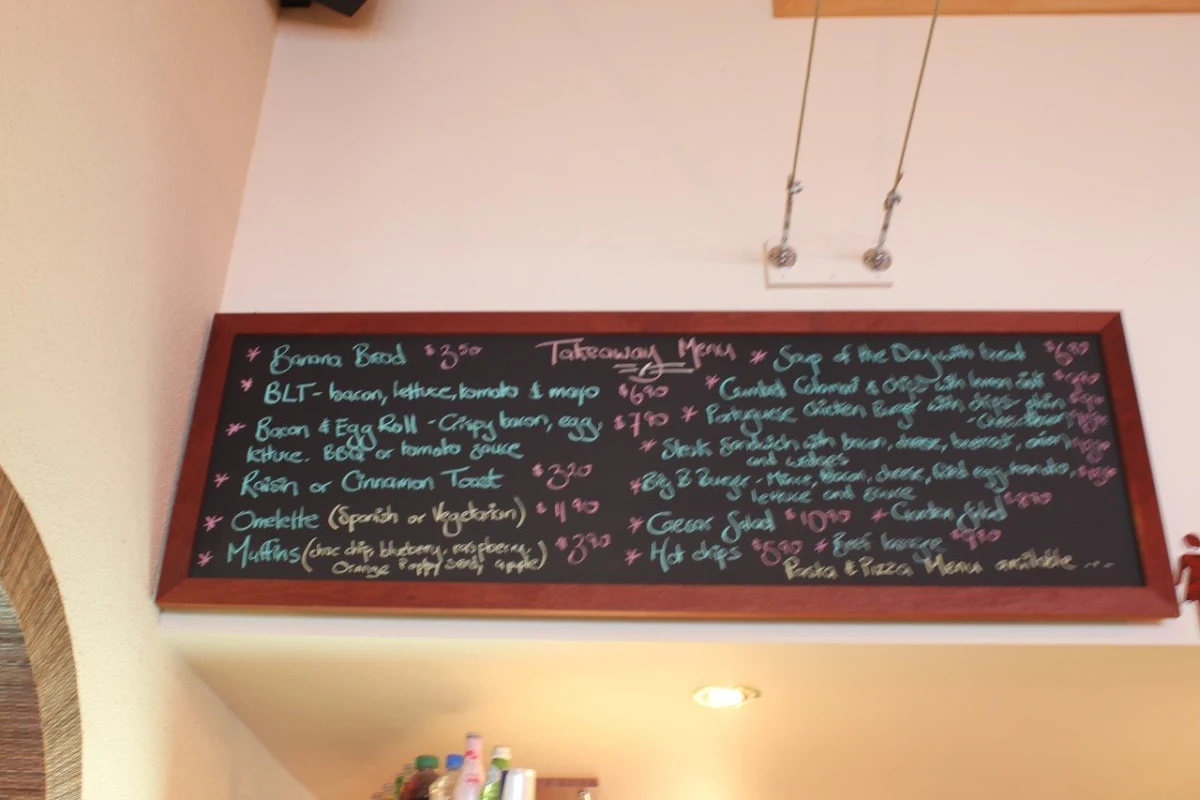Menu, Hello Cafe