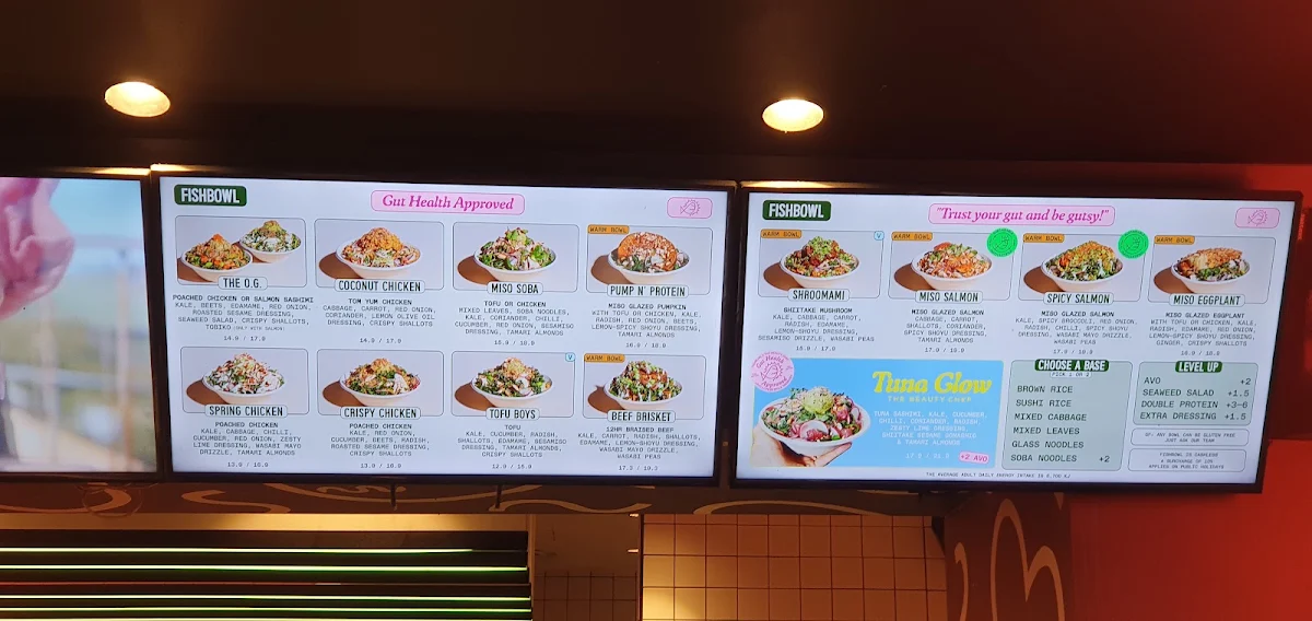 Menu, FISHBOWL - The Galeries