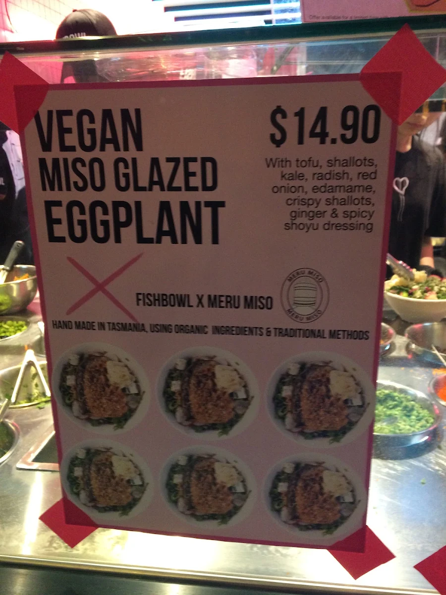 Menu, FISHBOWL - The Galeries