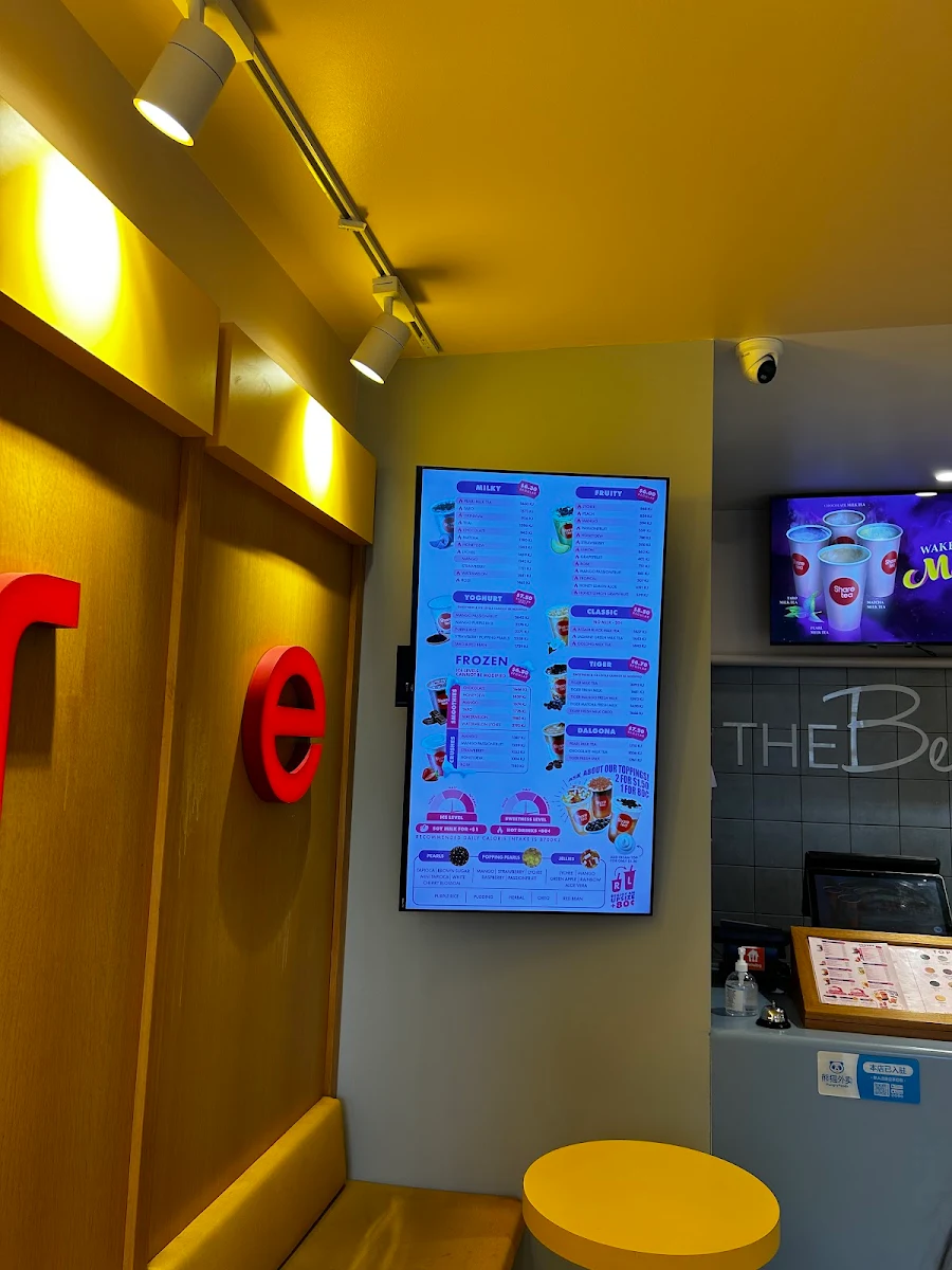 Menu, Sharetea Glen Waverley