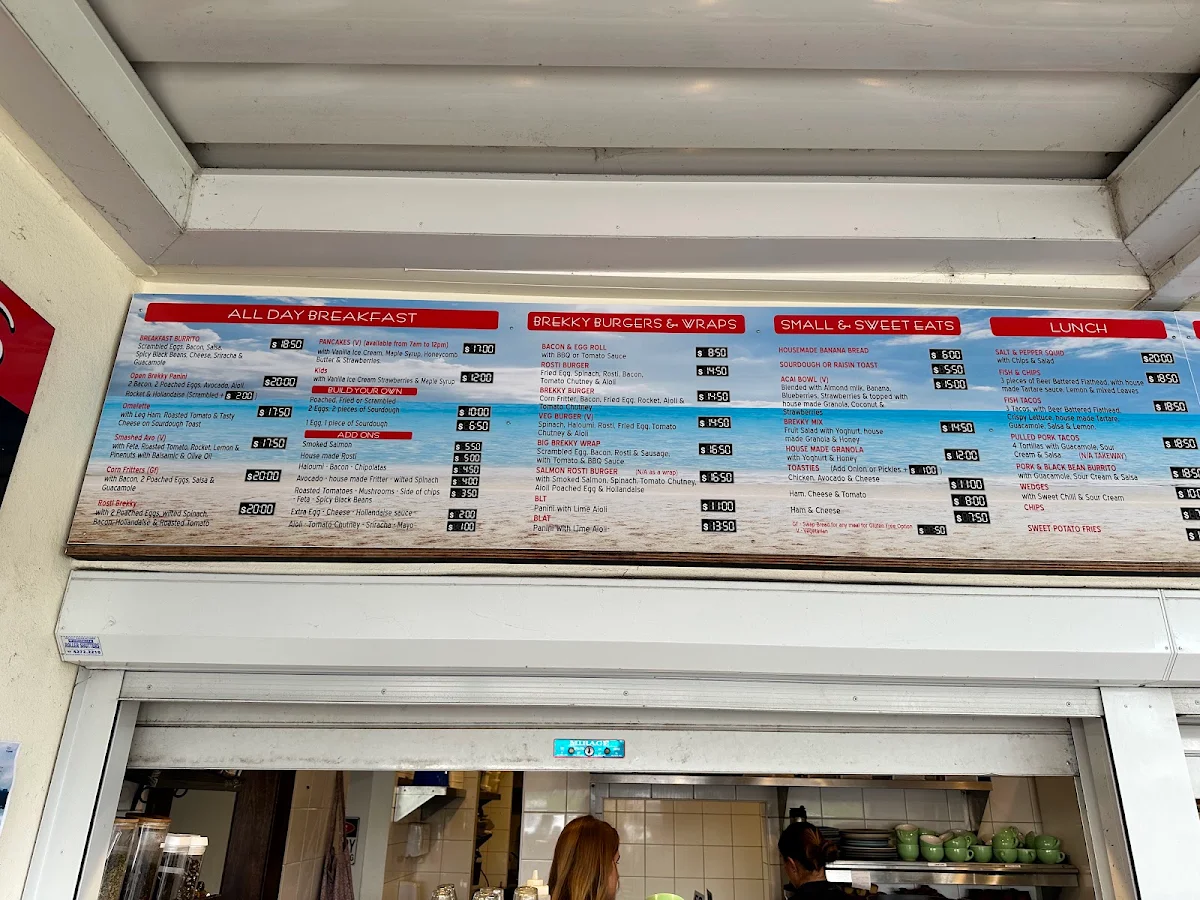 Menu, North Break Cafe