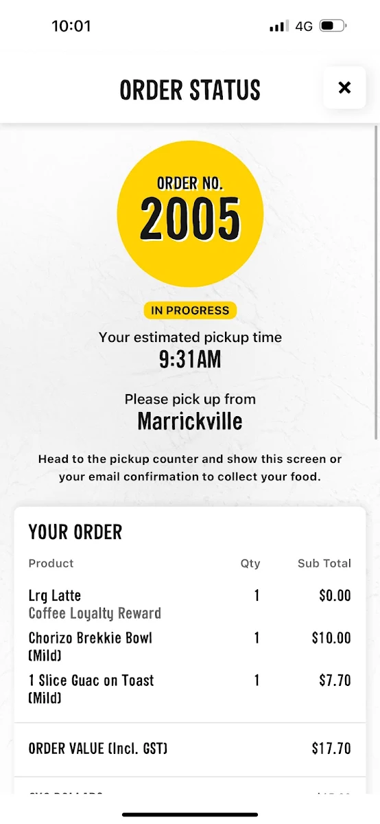 Menu, Guzman y Gomez - Marrickville