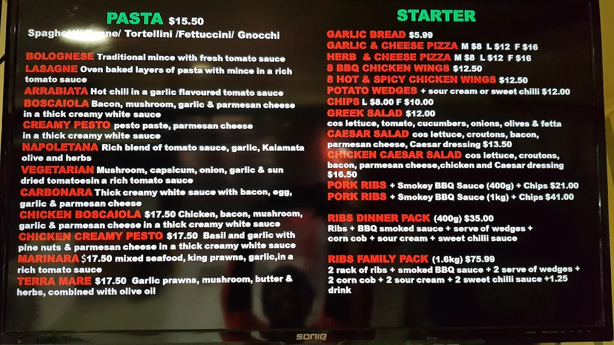 Menu, Hella’s Golden Bite