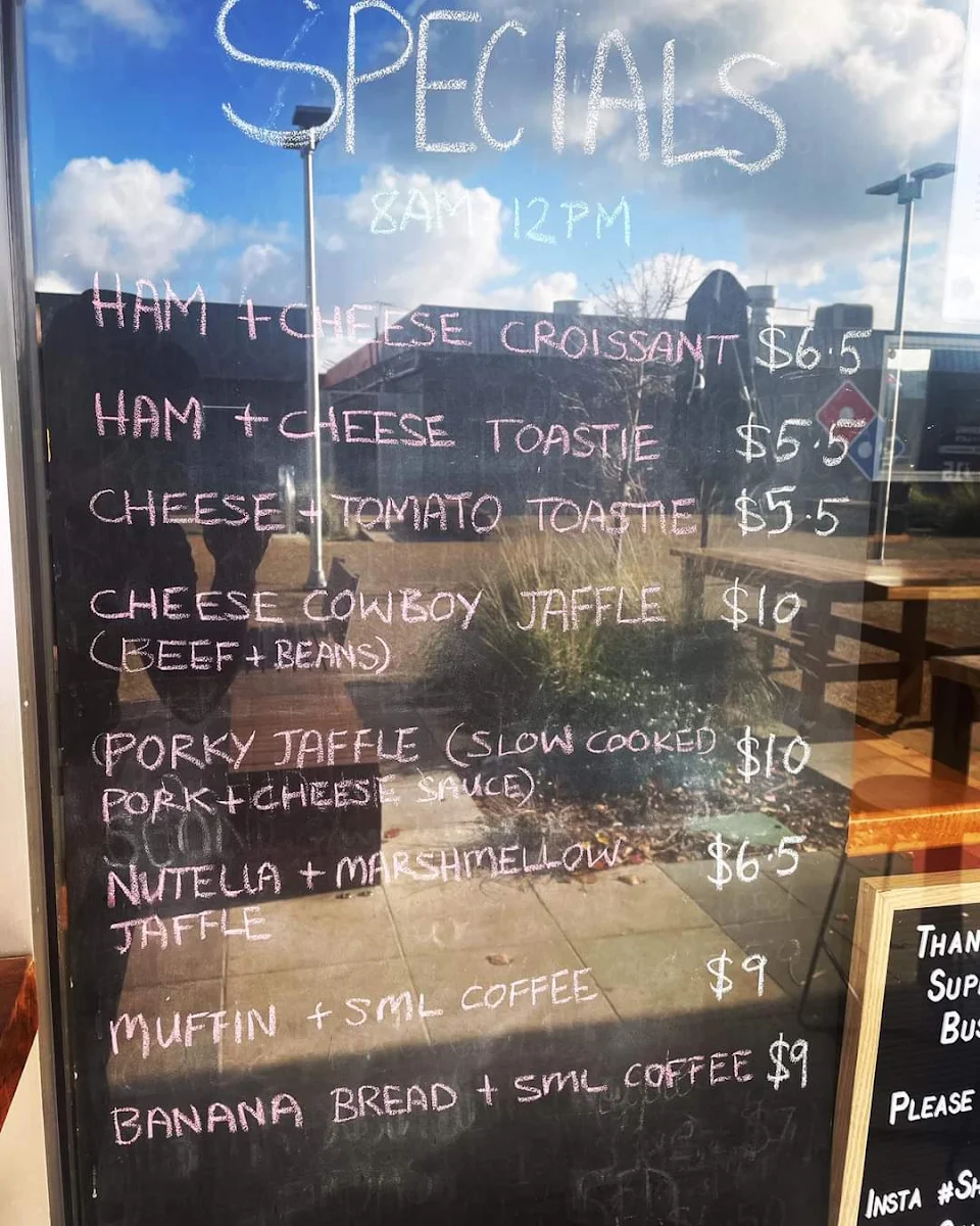 Menu, Shake N Buns