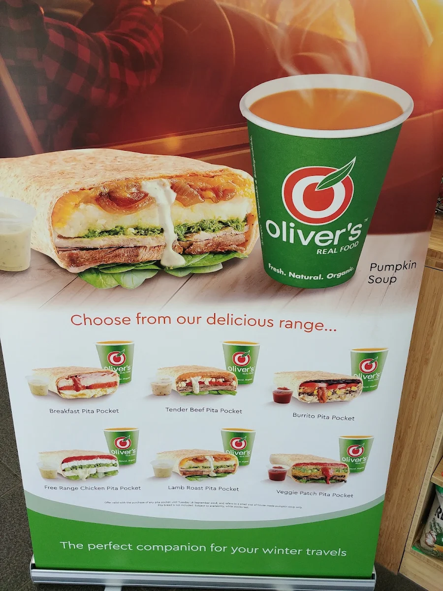 Menu, Oliver's - Maryborough