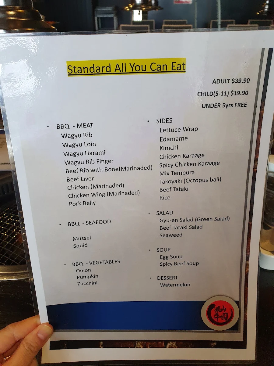 Menu, Gyu-en DOS Willetton