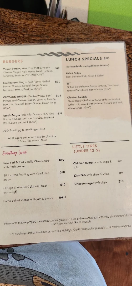 Menu, Heritage Hotel & Function Centre