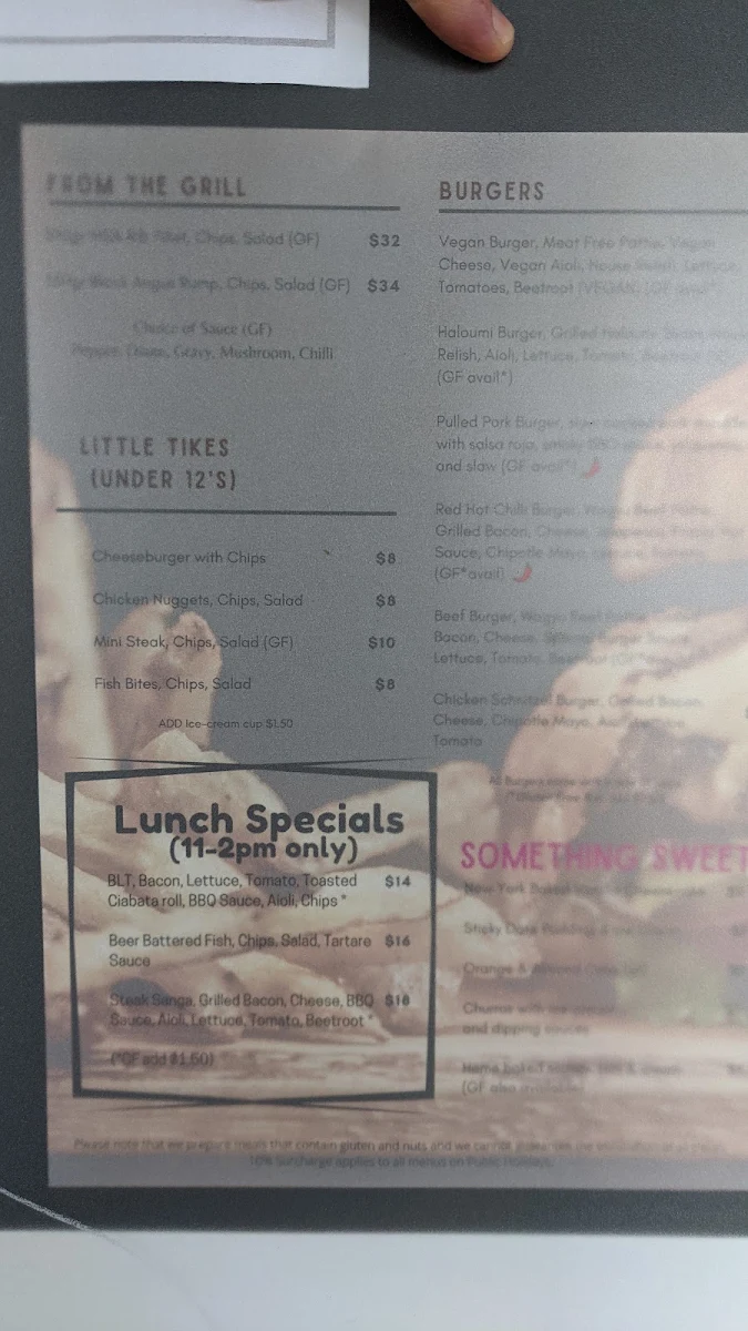 Menu, Heritage Hotel & Function Centre