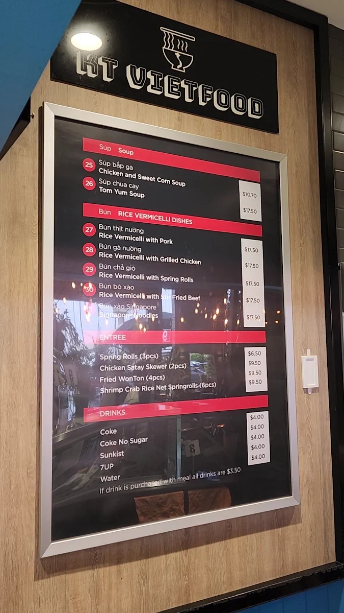 Menu, KT VIETFOOD