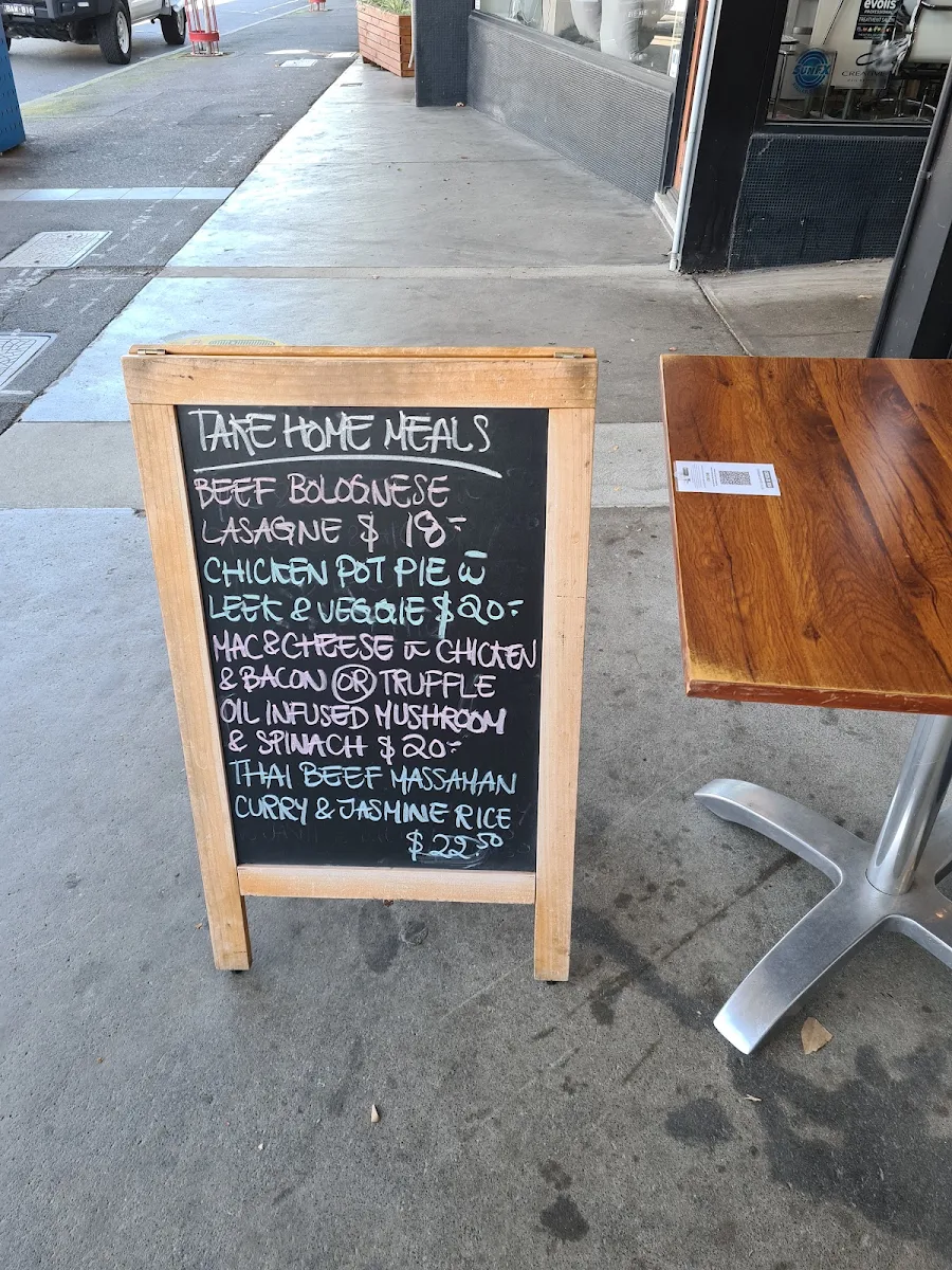 Menu, Overhear Coffee & Food