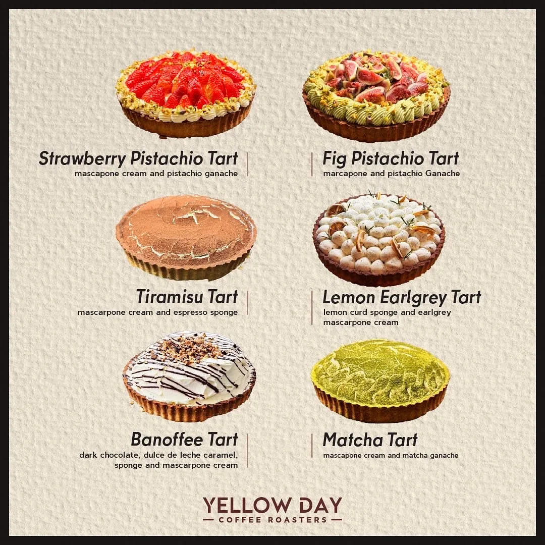 Menu, YELLOW DAY COFFEE ROASTERS