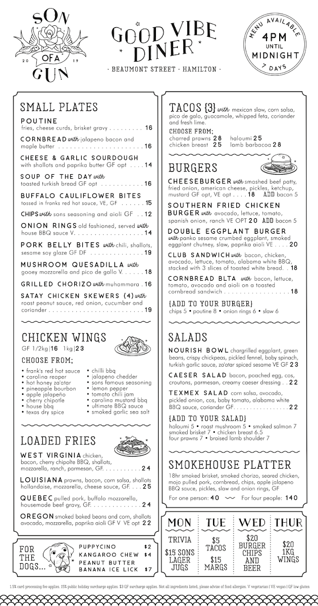 Menu, Son of a Gun