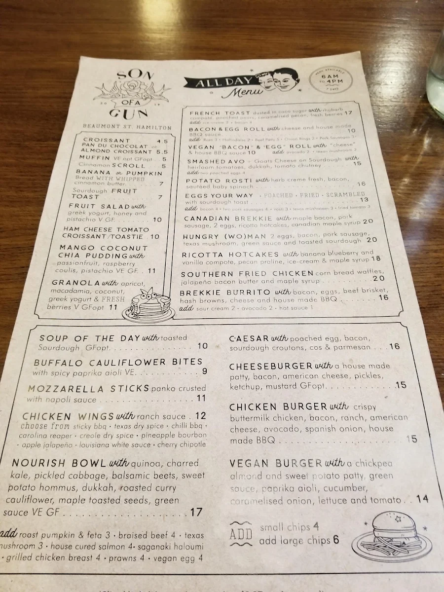 Menu, Son of a Gun
