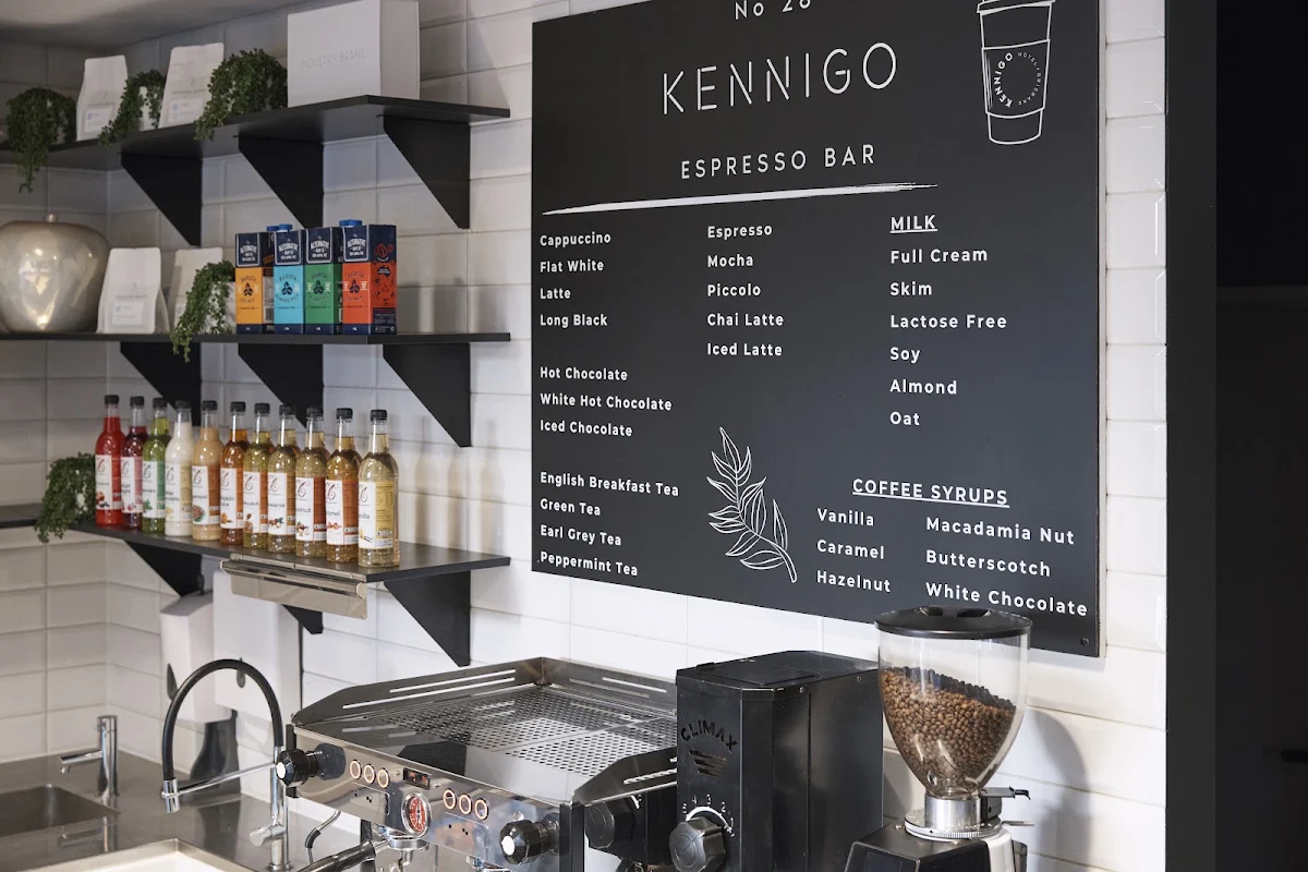 Menu, Kennigo Espresso Bar