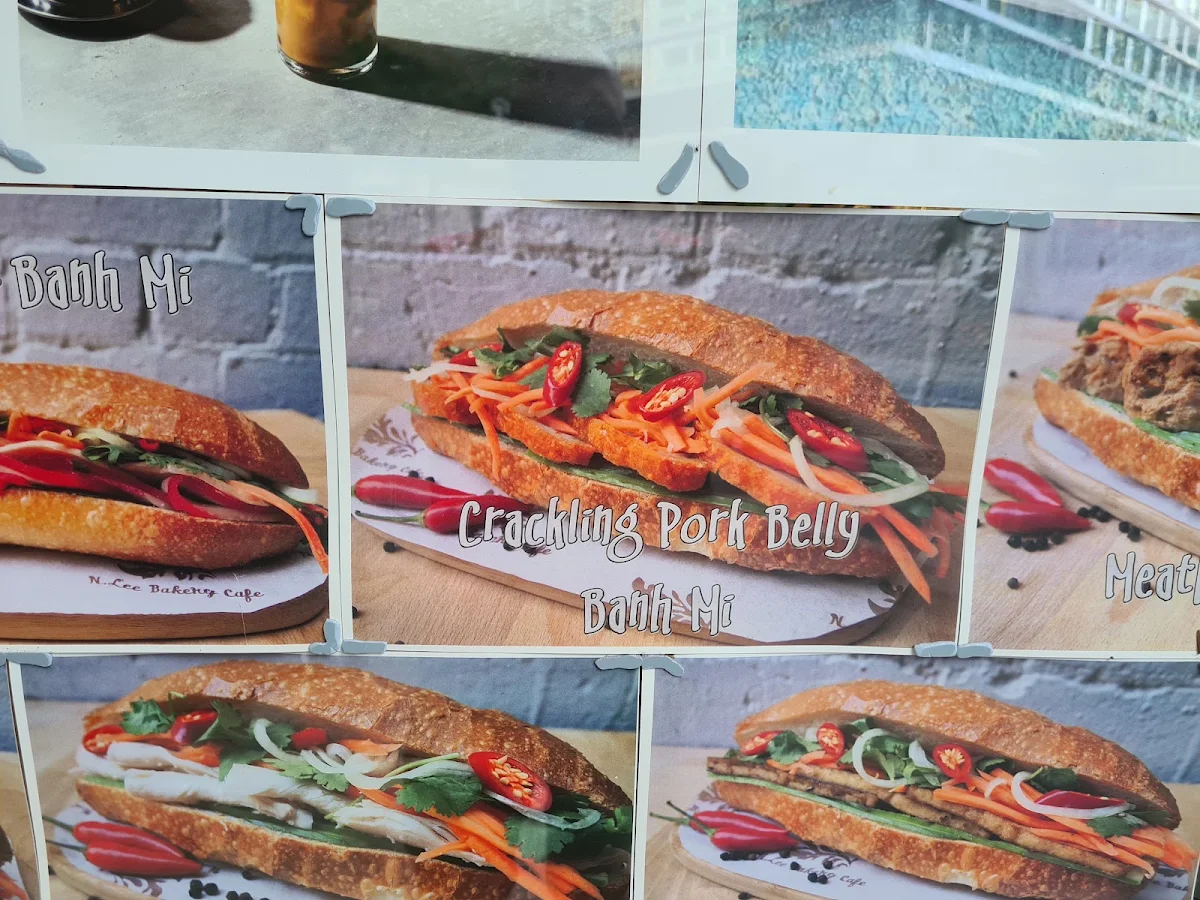 Menu, N. Lee Bakery Cafe