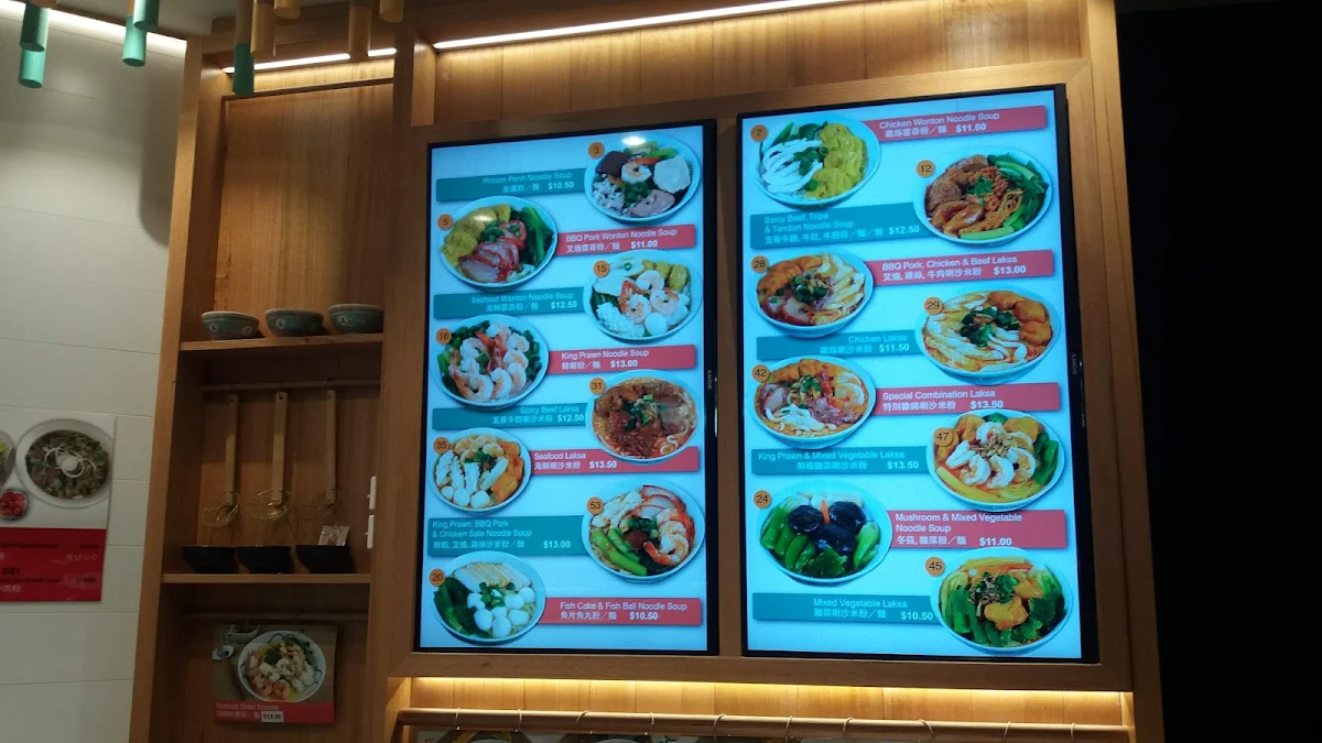 Menu, Happy Chef Noodle Bar