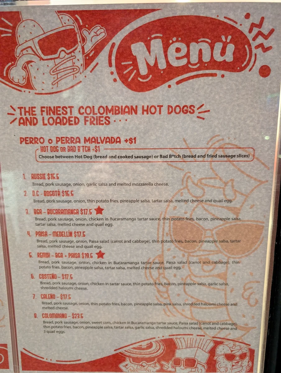 Menu, Perreo