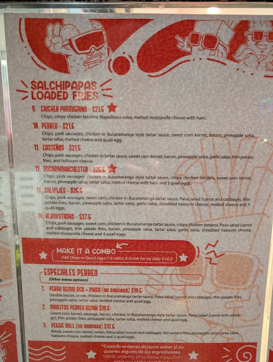 Menu, Perreo