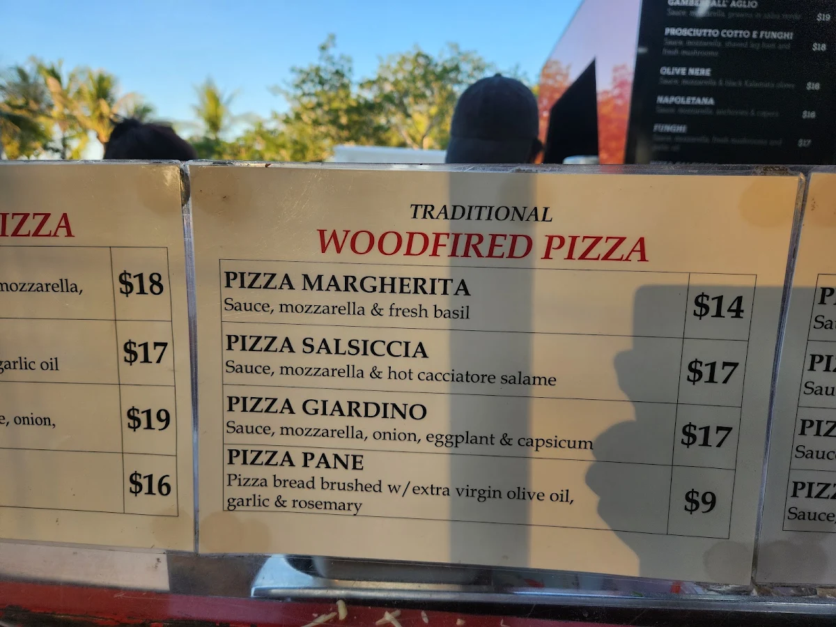 Menu, Cucina Sotto Le Stelle