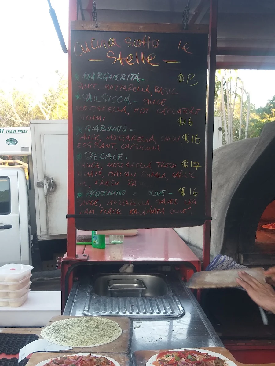 Menu, Cucina Sotto Le Stelle