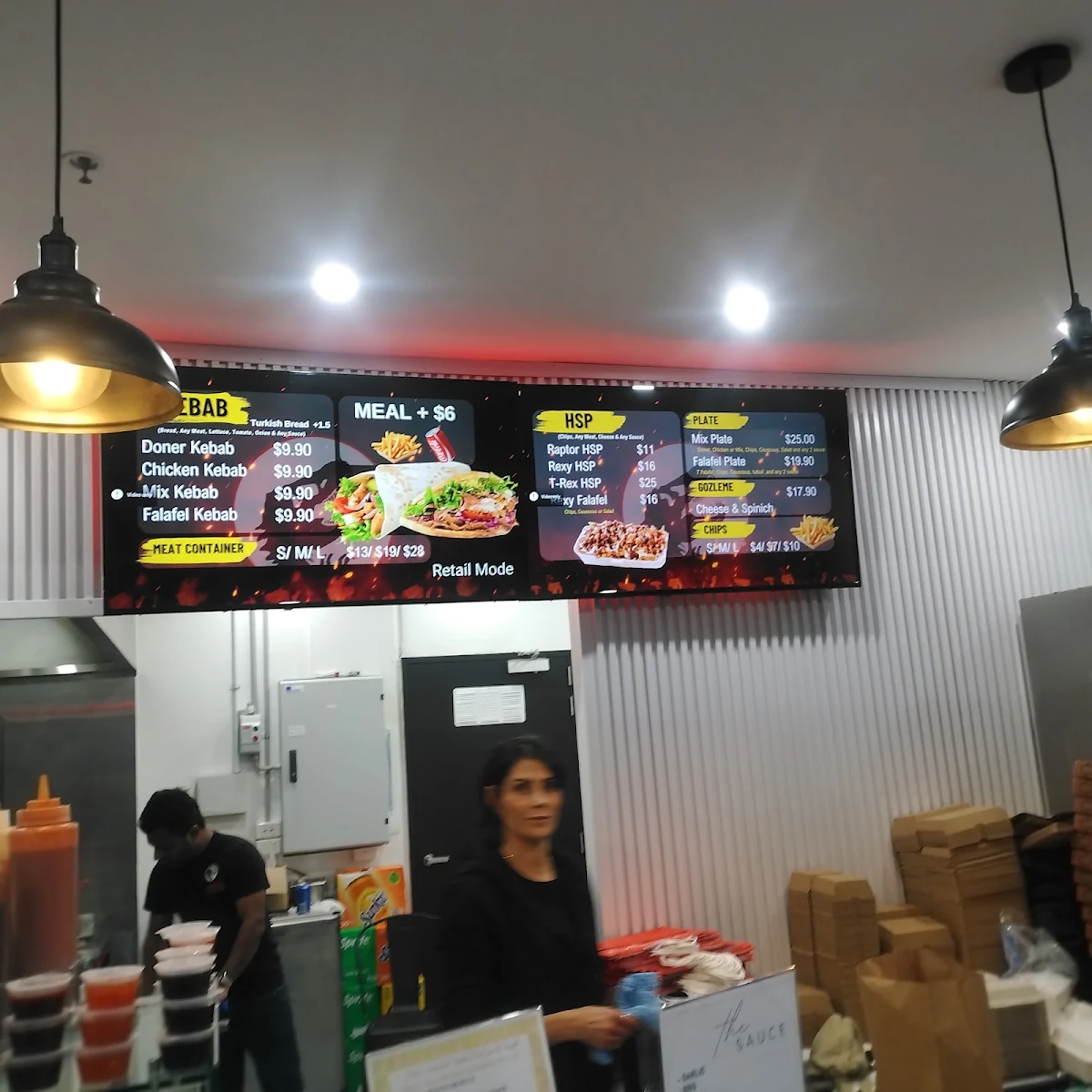 Menu, Rexy Kebab Werribee