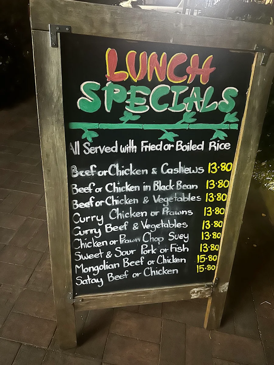 Menu, Windsor Chinese Restaurant