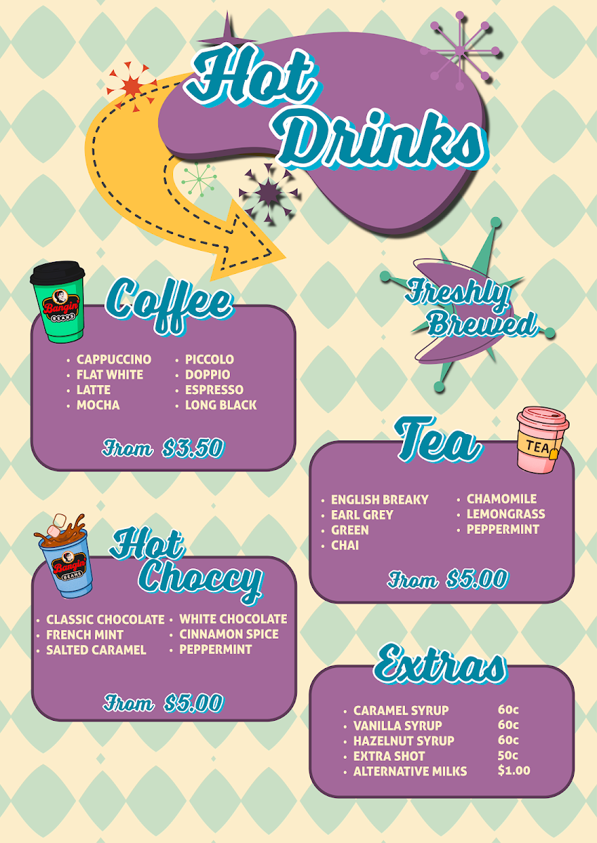 Menu, Bangin Beans
