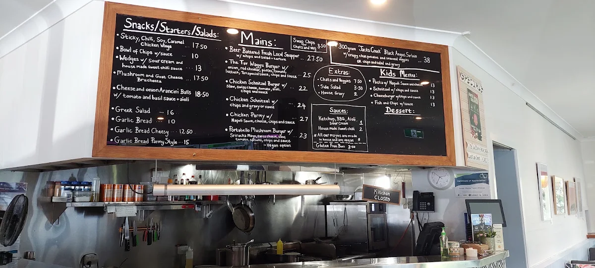 Menu, Ocean Shores Tavern