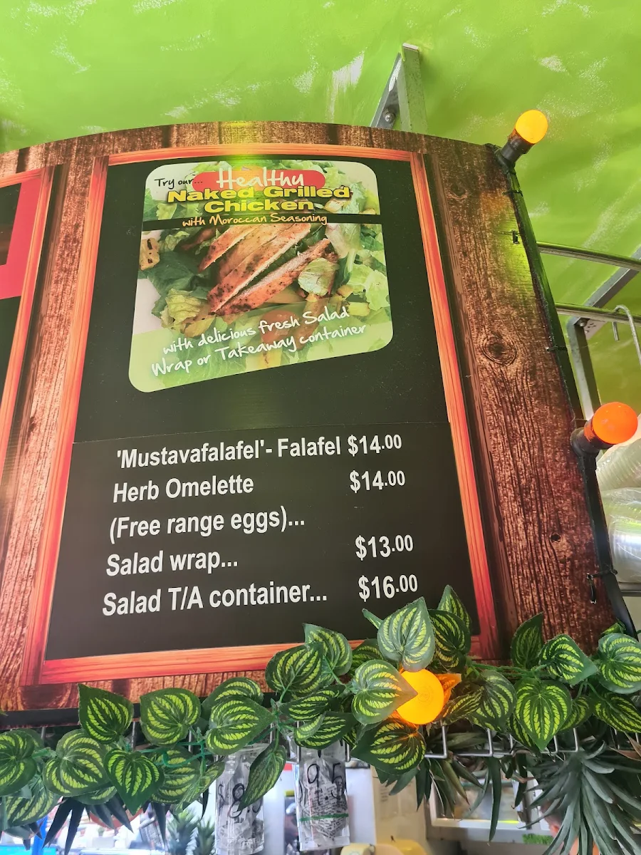 Menu, Crumbed or Naked