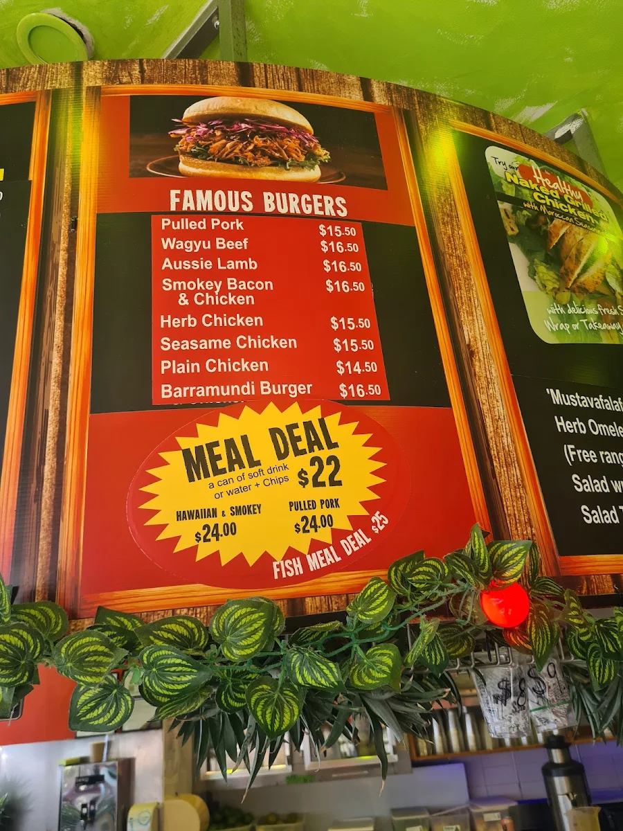 Menu, Crumbed or Naked