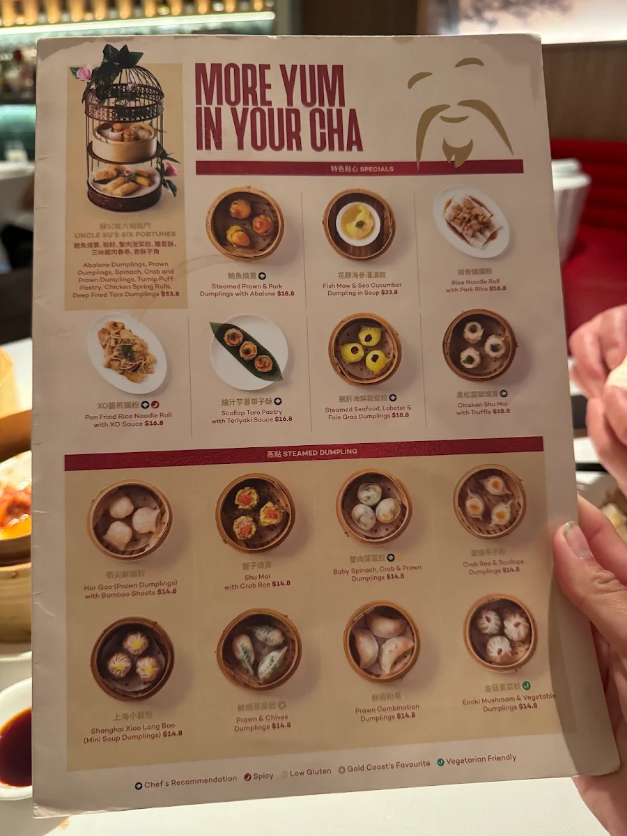 Menu, Uncle Su
