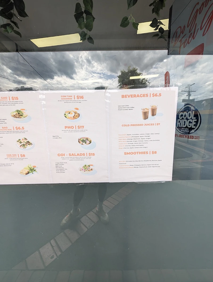 Menu, Coco's Banh Mi Bar