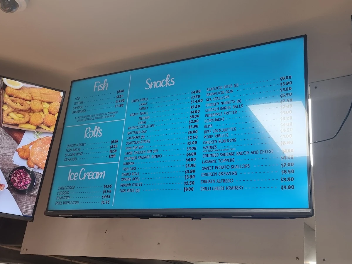 Menu, Brassall Seafood And Takeaway