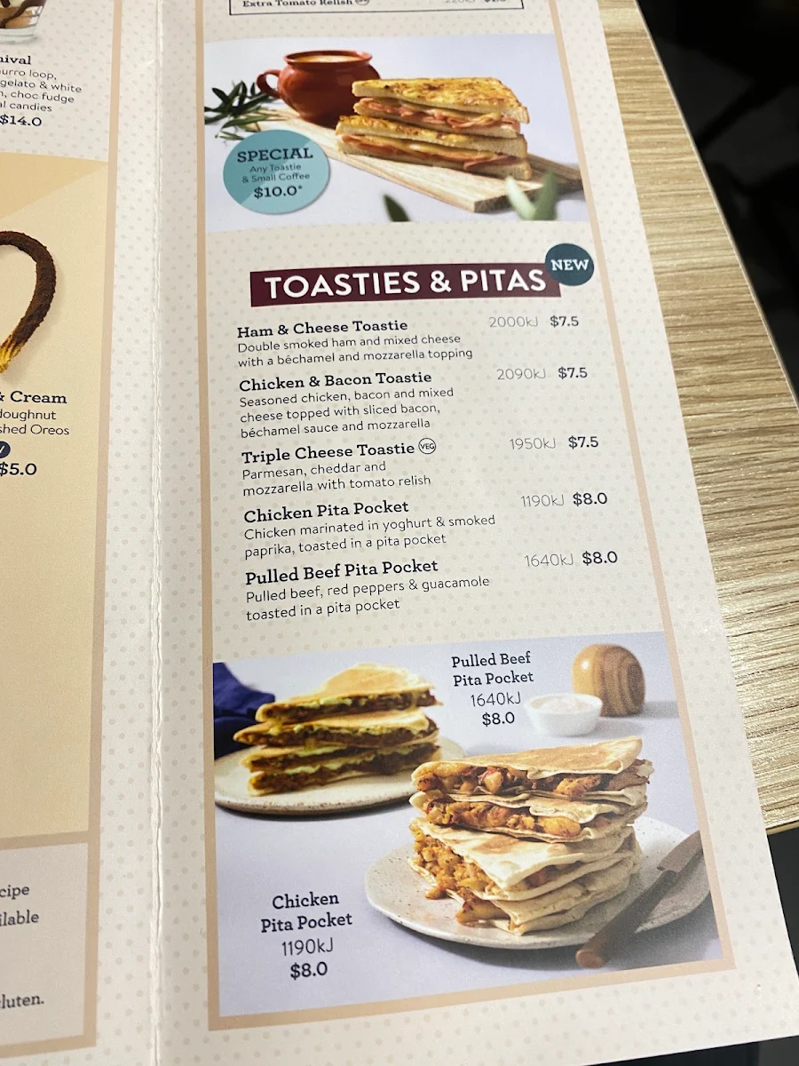 Menu, San Churro Miranda