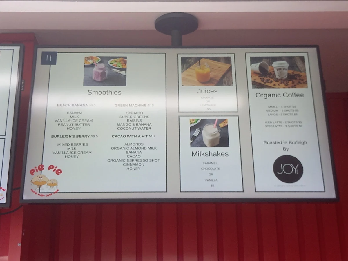 Menu, The Burleigh Cafe