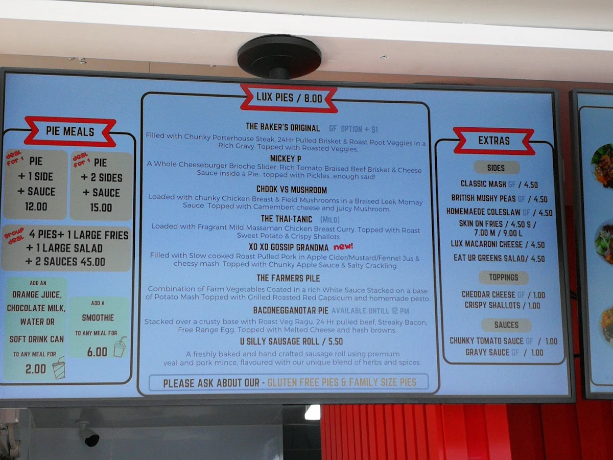 Menu, The Burleigh Cafe
