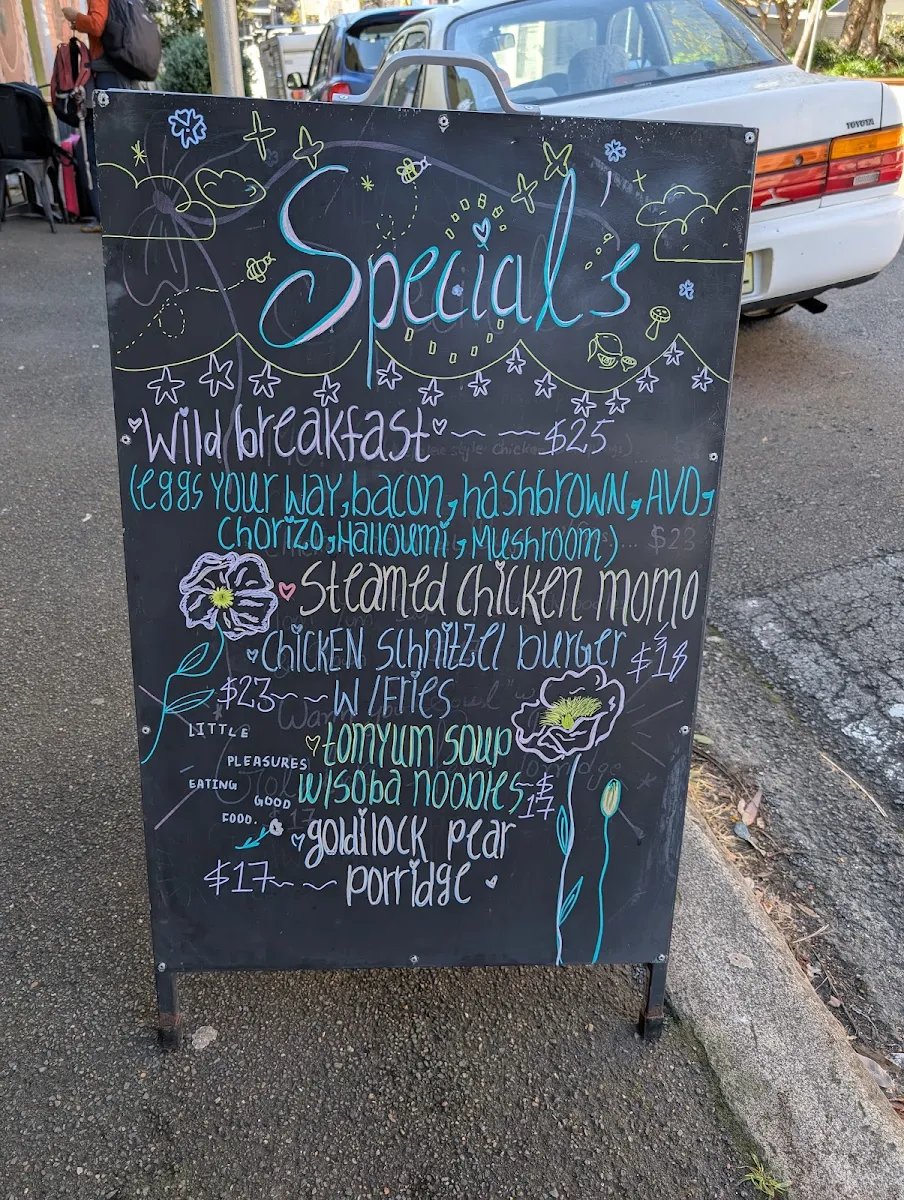 Menu, Wild Flour, Sydney