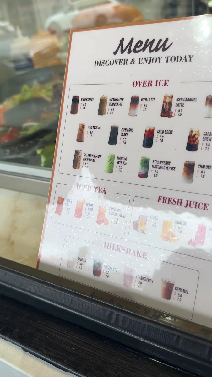 Menu, Bread N Brews