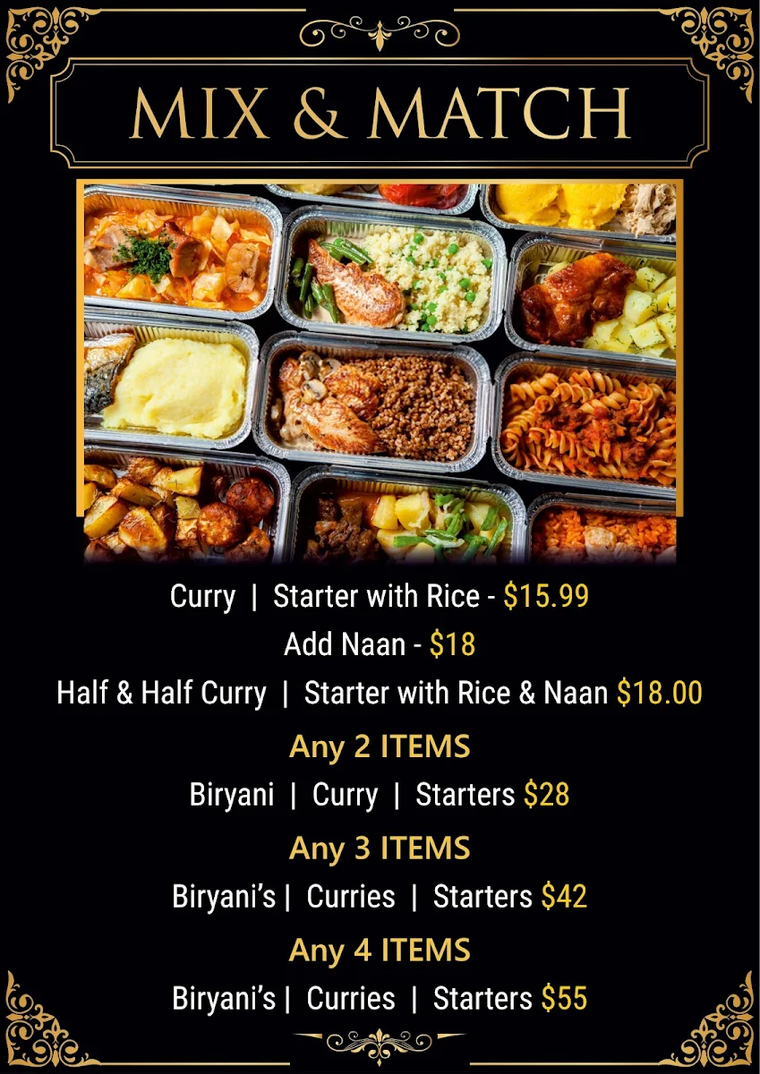 Menu, Jannat Indian Restaurant- By Top in Town