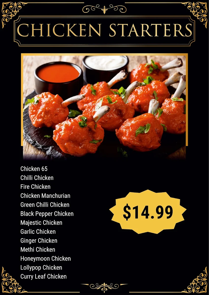 Menu, Jannat Indian Restaurant- By Top in Town