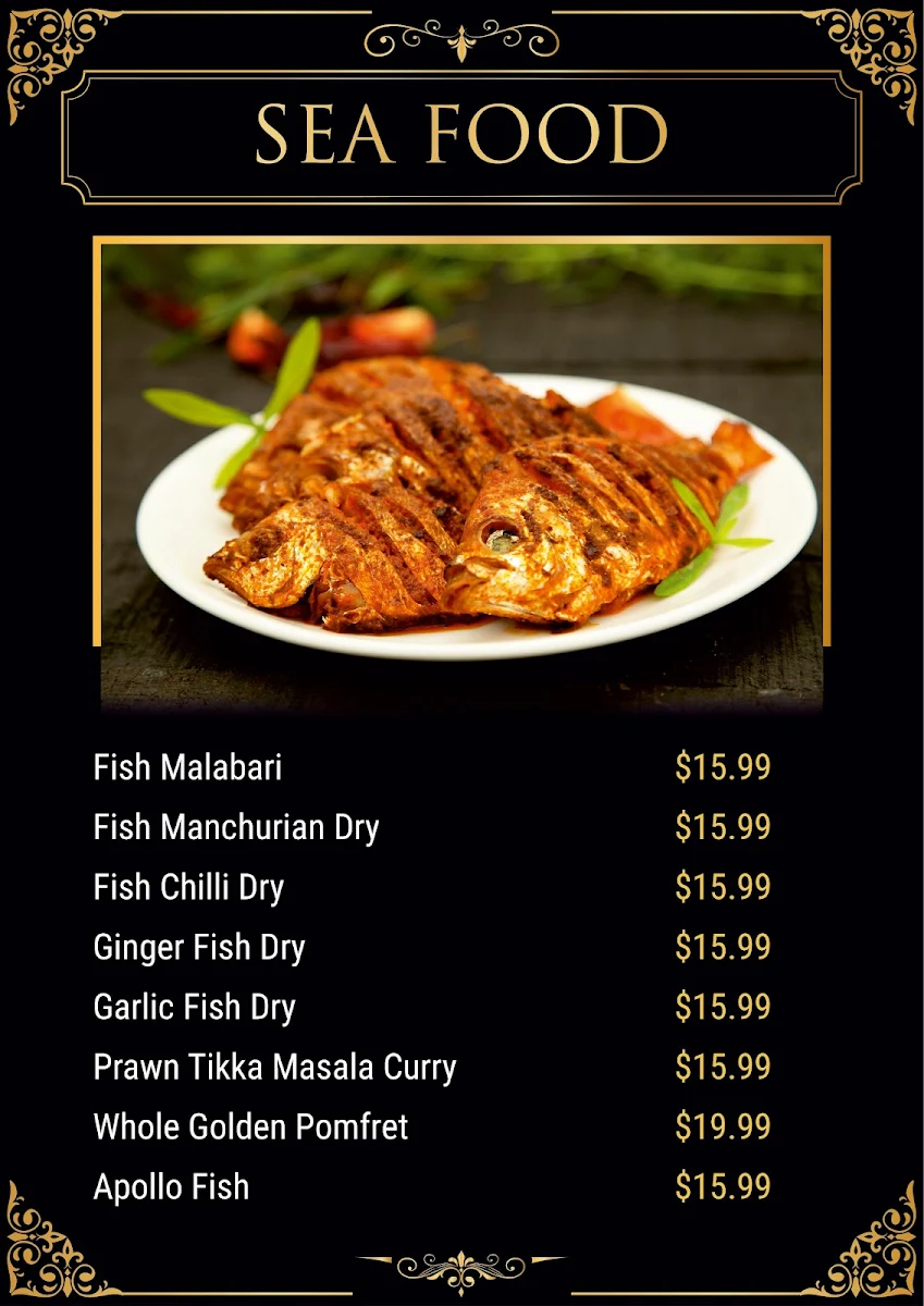 Menu, Jannat Indian Restaurant- By Top in Town