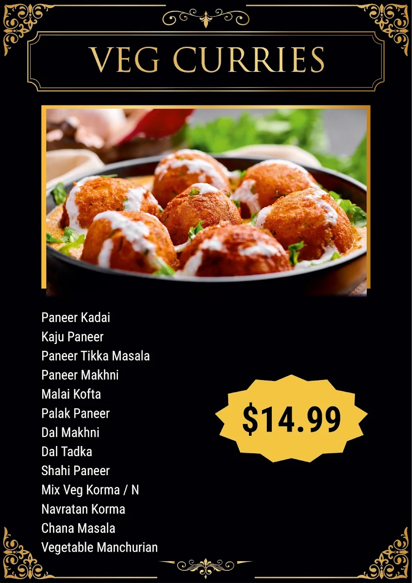 Menu, Jannat Indian Restaurant- By Top in Town