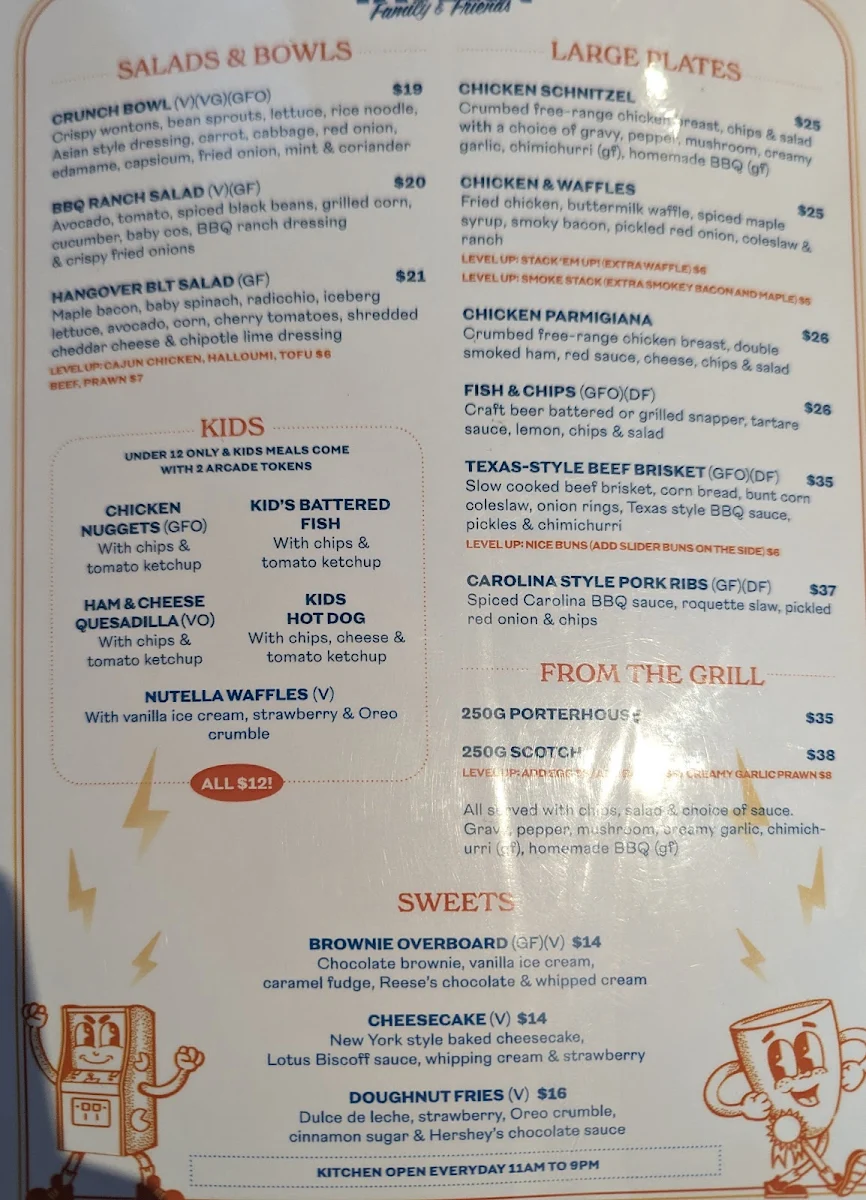 Menu, Eaton Tavern
