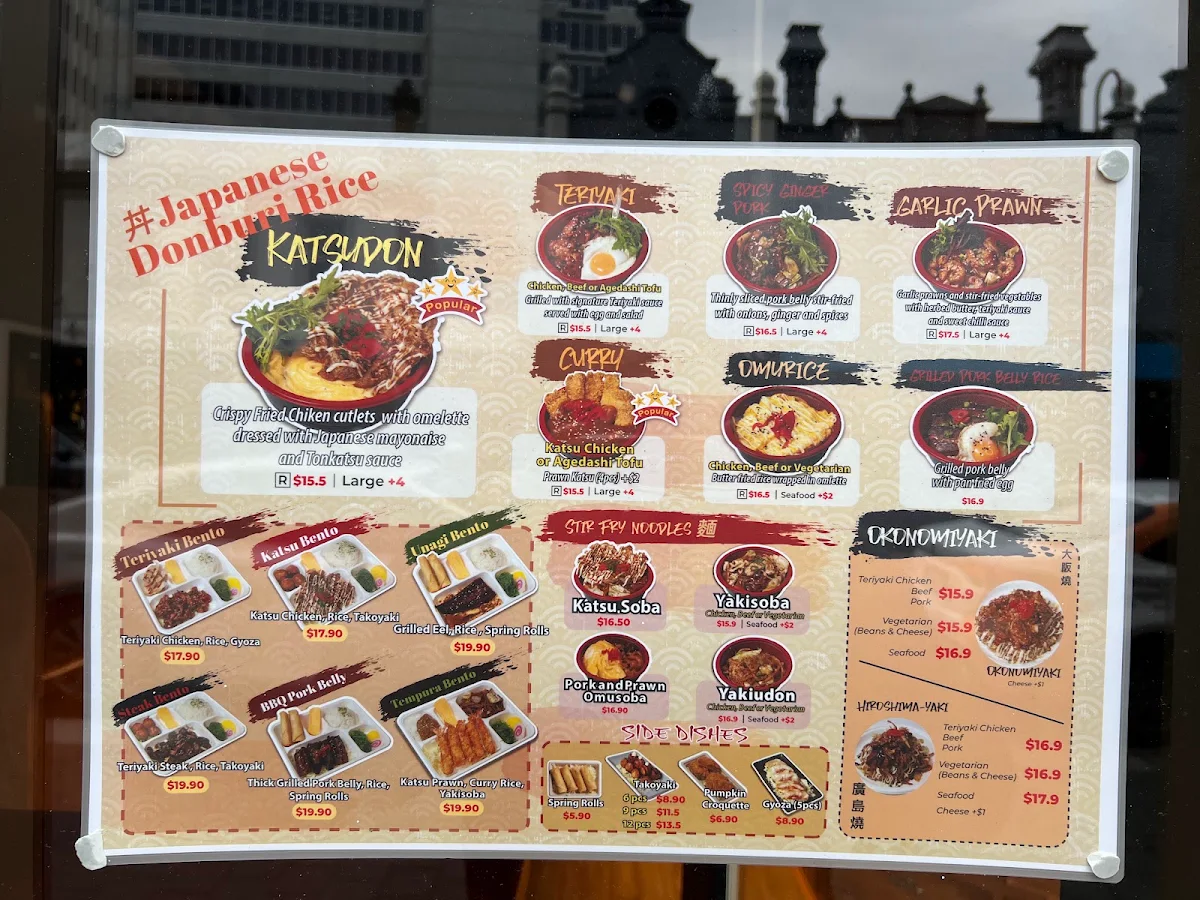 Menu, Teppanyaki Legend