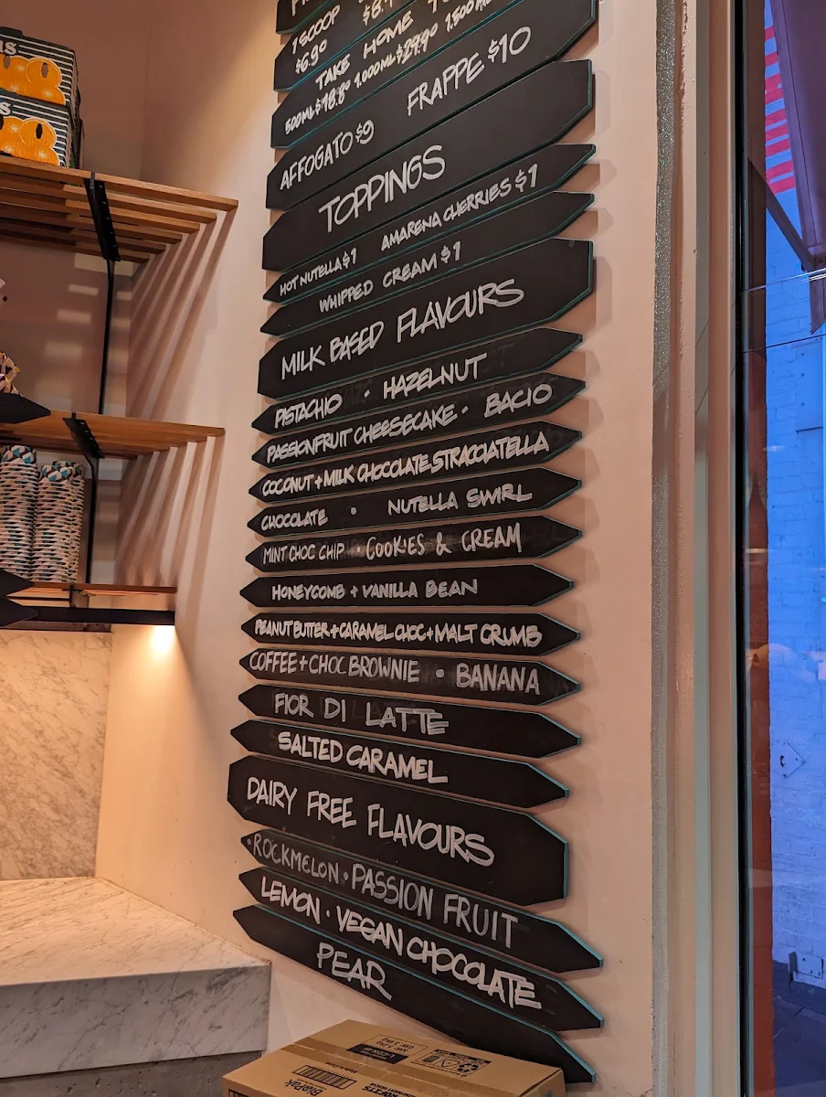 Menu, Pidapipó Carlton