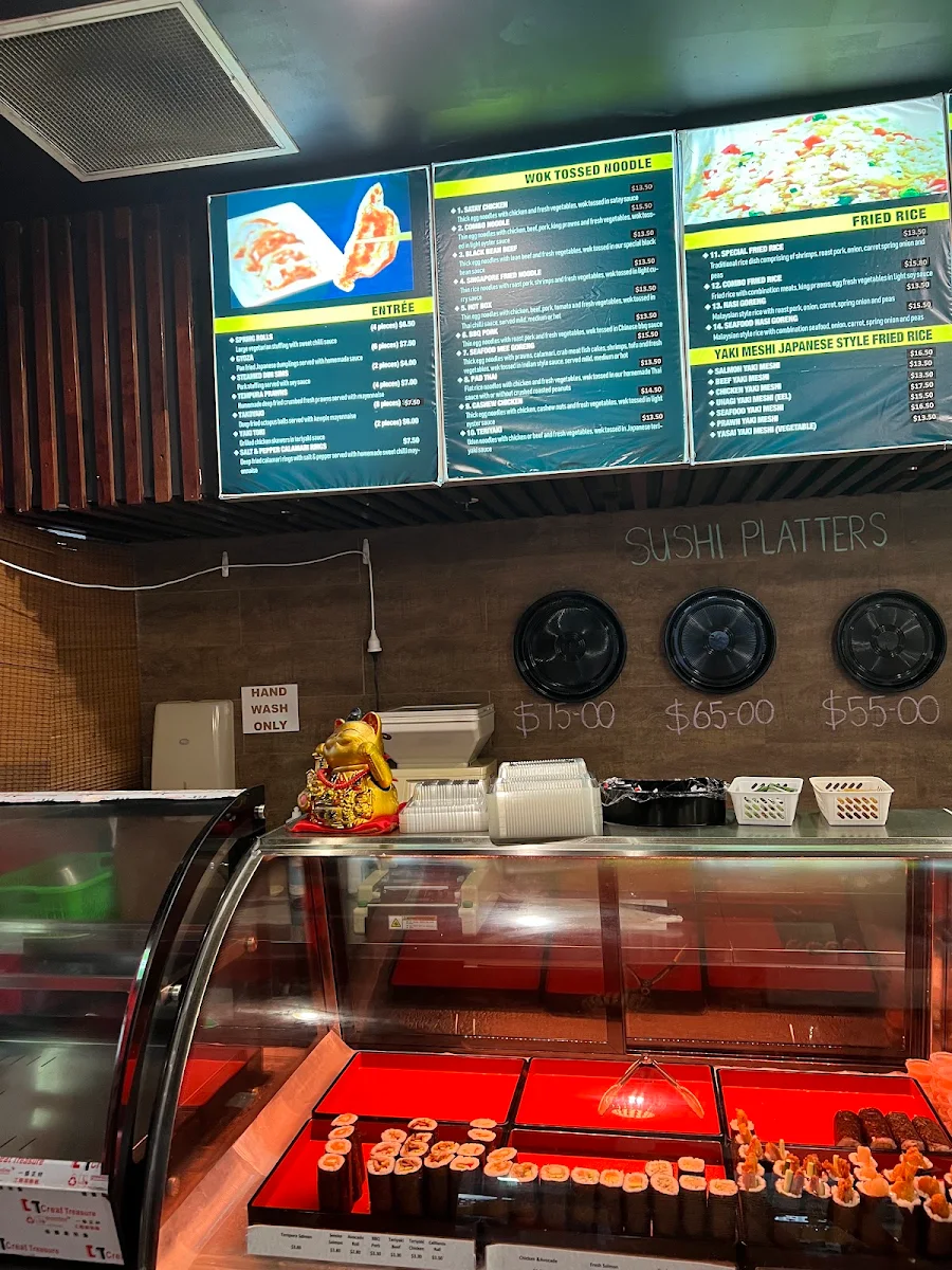 Menu, Noodle and Sushi Paradise
